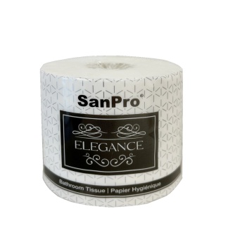 SanPro® ELEGANCE 2 Ply ToiletTissue Cs/48rls x 500 Sheets.